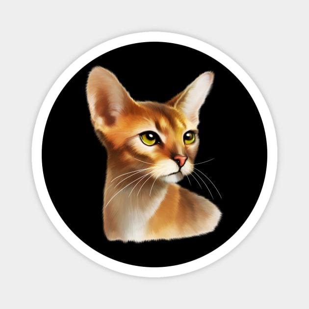 Abyssinian cat, Cat Lover Magnet by logiamerch